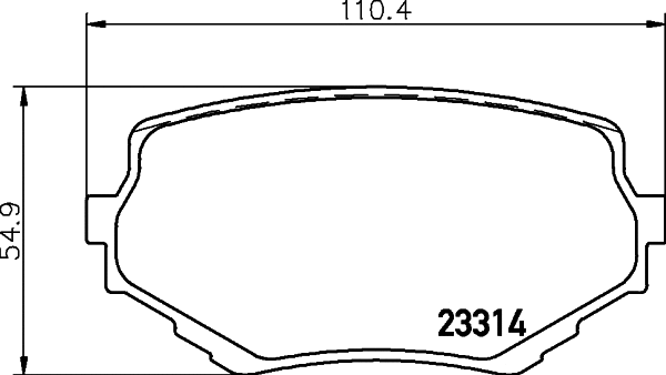 Brake Pad Set, disc brake (8DB 355 029-591)