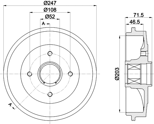 Brake Drum (8DT 355 302-791)