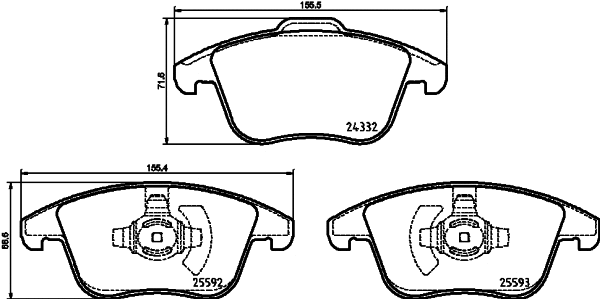 Brake Pad Set, disc brake
