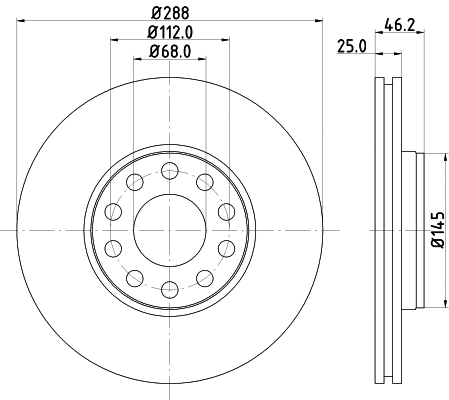Brake Disc (8DD 355 109-621)