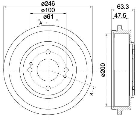 Brake Drum (8DT 355 302-401)