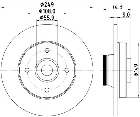 Brake Disc (8DD 355 123-301)