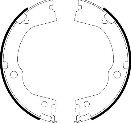 Brake Shoe Set, parking brake (8DA 355 051-211)