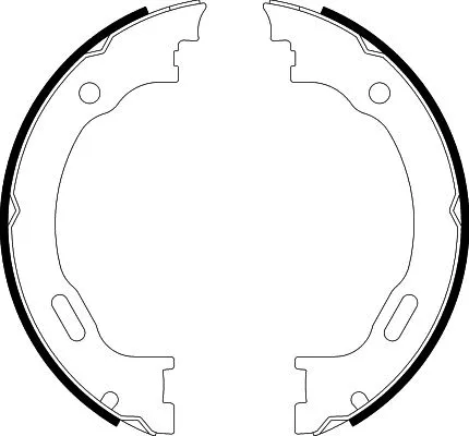 Brake Shoe Set, parking brake (8DA 355 050-451)