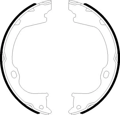 Brake Shoe Set, parking brake (8DA 355 051-101)