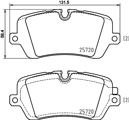 Brake Pad Set, disc brake (8DB 355 020-361)