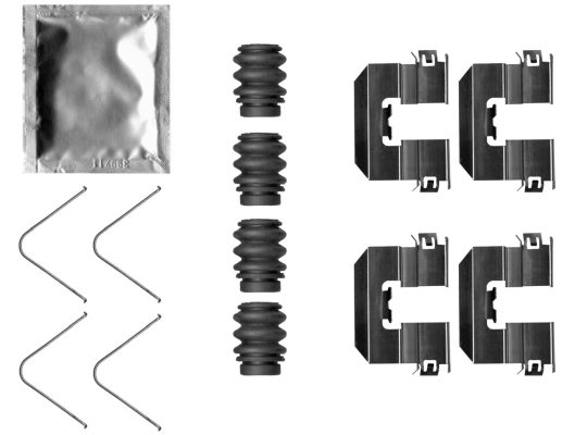 Accessory Kit, disc brake pad (8DZ 355 206-431)