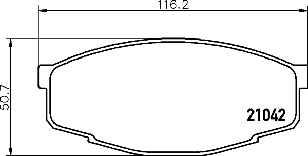 Brake Pad Set, disc brake (8DB 355 029-241)