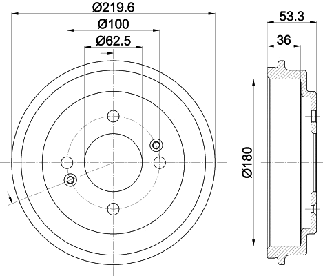 Brake Drum (8DT 355 303-061)
