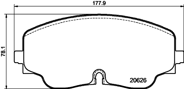 Brake Pad Set, disc brake (8DB 355 041-051)