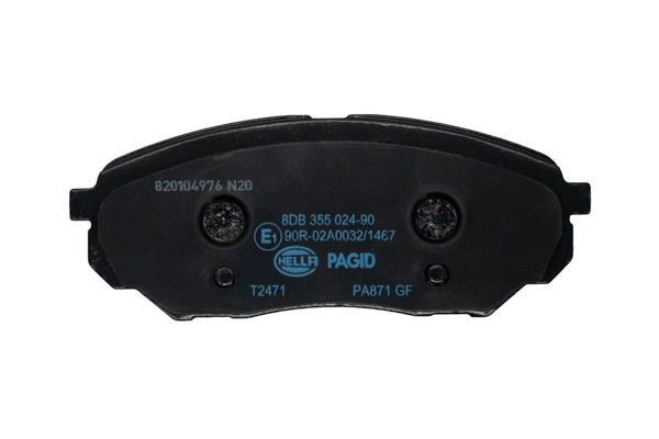 Brake Pad Set, disc brake (8DB 355 024-901)