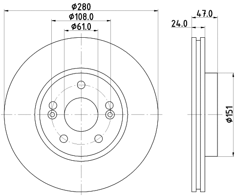 Brake Disc (8DD 355 127-861)