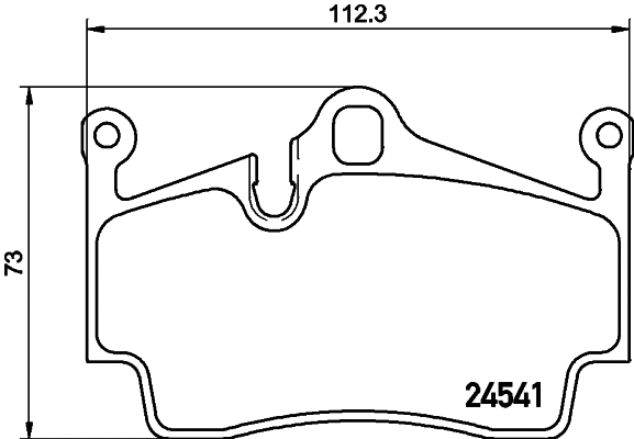 Brake Pad Set, disc brake (8DB 355 013-311)