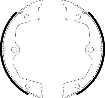 Brake Shoe Set, parking brake (8DA 355 051-071)