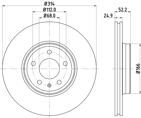 Brake Disc (8DD 355 123-931)