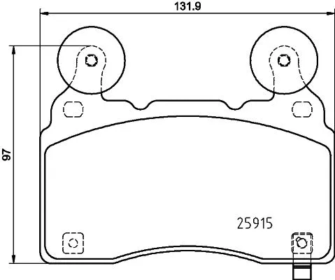 Brake Pad Set, disc brake (8DB 355 039-481)