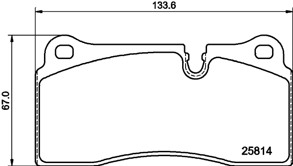 Brake Pad Set, disc brake (8DB 355 039-951)