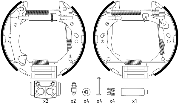 Brake Shoe Set (8DB 355 022-631)