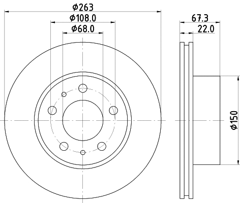 Brake Disc (8DD 355 100-341)