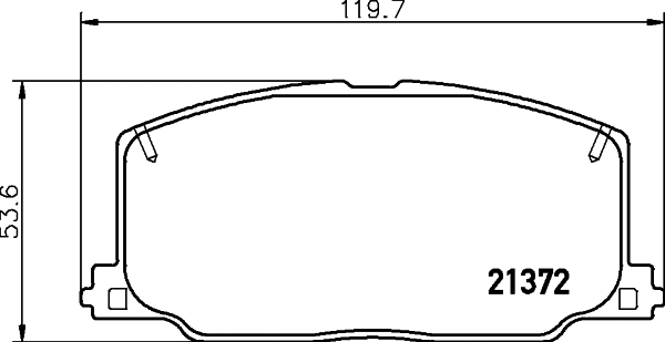 Brake Pad Set, disc brake (8DB 355 026-961)