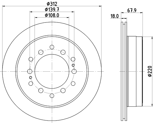 Brake Disc (8DD 355 122-711)