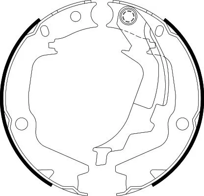 Brake Shoe Set, parking brake (8DA 355 050-131)