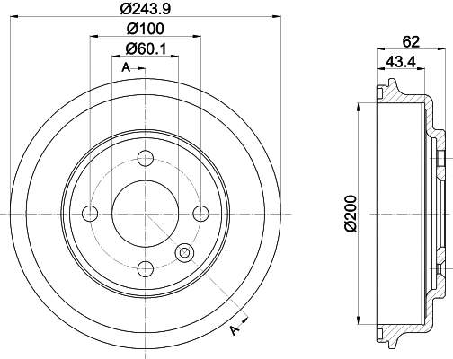 Brake Drum (8DT 355 302-651)