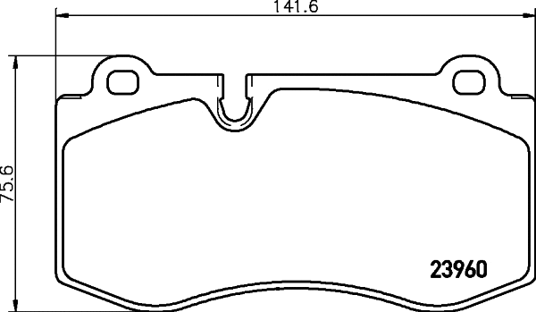 Brake Pad Set, disc brake (8DB 355 026-081)