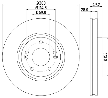 Brake Disc (8DD 355 114-511)