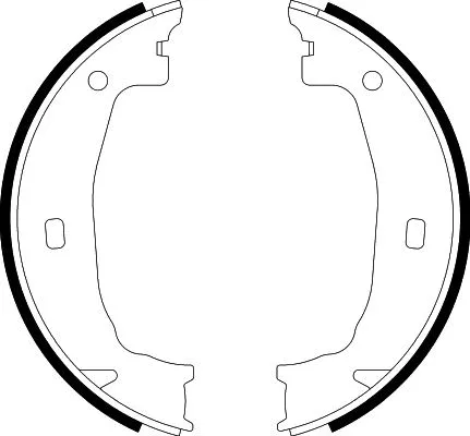 Brake Shoe Set, parking brake (8DA 355 050-391)