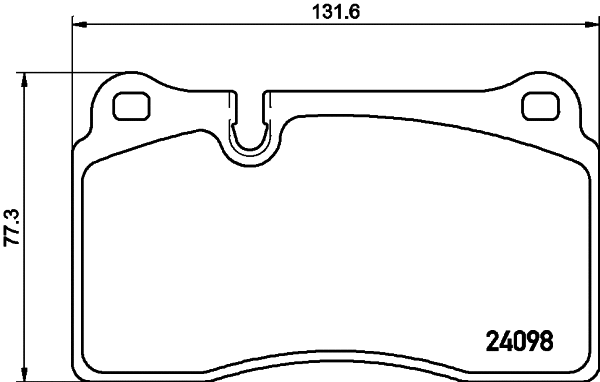 Brake Pad Set, disc brake (8DB 355 019-941)