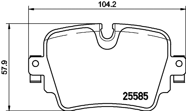 Brake Pad Set, disc brake (8DB 355 021-161)