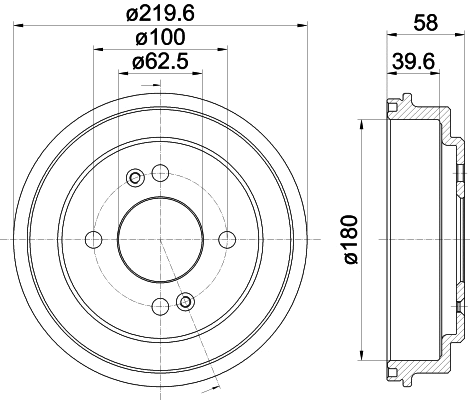 Brake Drum (8DT 355 303-031)