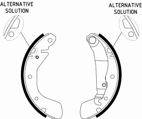 Brake Shoe Set (8DB 355 001-301)