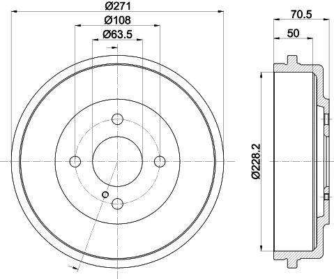 Brake Drum (8DT 355 303-191)