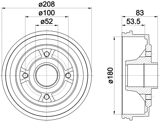 Brake Drum (8DT 355 301-261)