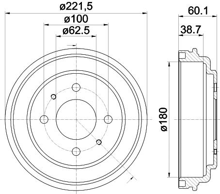 Brake Drum (8DT 355 302-451)