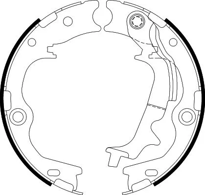 Brake Shoe Set, parking brake (8DA 355 051-091)