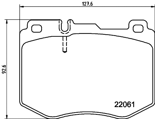 Brake Pad Set, disc brake (8DB 355 037-971)