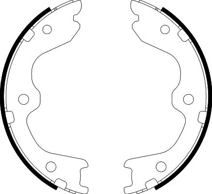 Brake Shoe Set, parking brake (8DA 355 050-691)