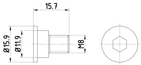 Bolt, brake disc (8DZ 355 209-031)