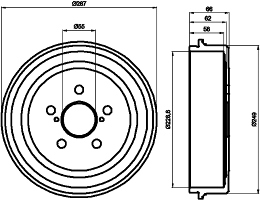 Brake Drum (8DT 355 300-501)
