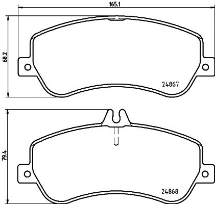 Brake Pad Set, disc brake (8DB 355 031-051)