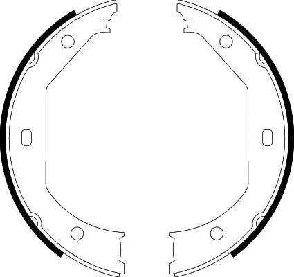Brake Shoe Set, parking brake (8DA 355 050-381)