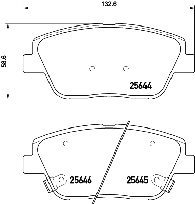 Brake Pad Set, disc brake (8DB 355 030-441)