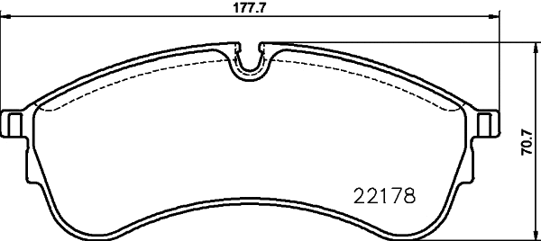 Brake Pad Set, disc brake (8DB 355 032-931)