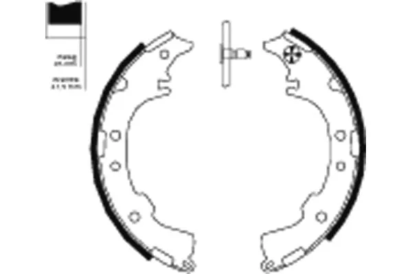 Brake Shoe Set (8DB 355 000-251)