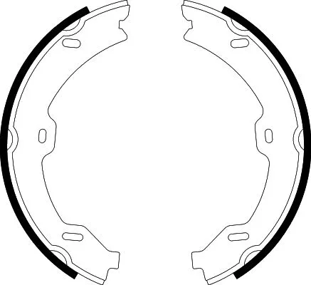 Brake Shoe Set, parking brake (8DA 355 050-781)