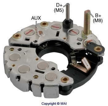 Rectifier, alternator (IBR354)
