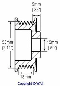 Belt Pulley, alternator